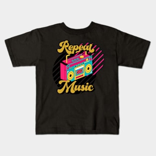 Play The Music and Repeat Kids T-Shirt